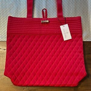 Vera Bradley Vibrant Pink Quilted Tote NWT